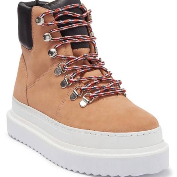 Schutz Lace-up Boots SZ 7.5 - Picture 1 of 7